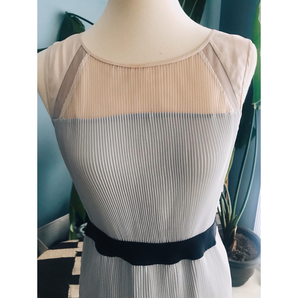 - BCBG Alicia pleated color block highlow dress - Picture 7 of 9